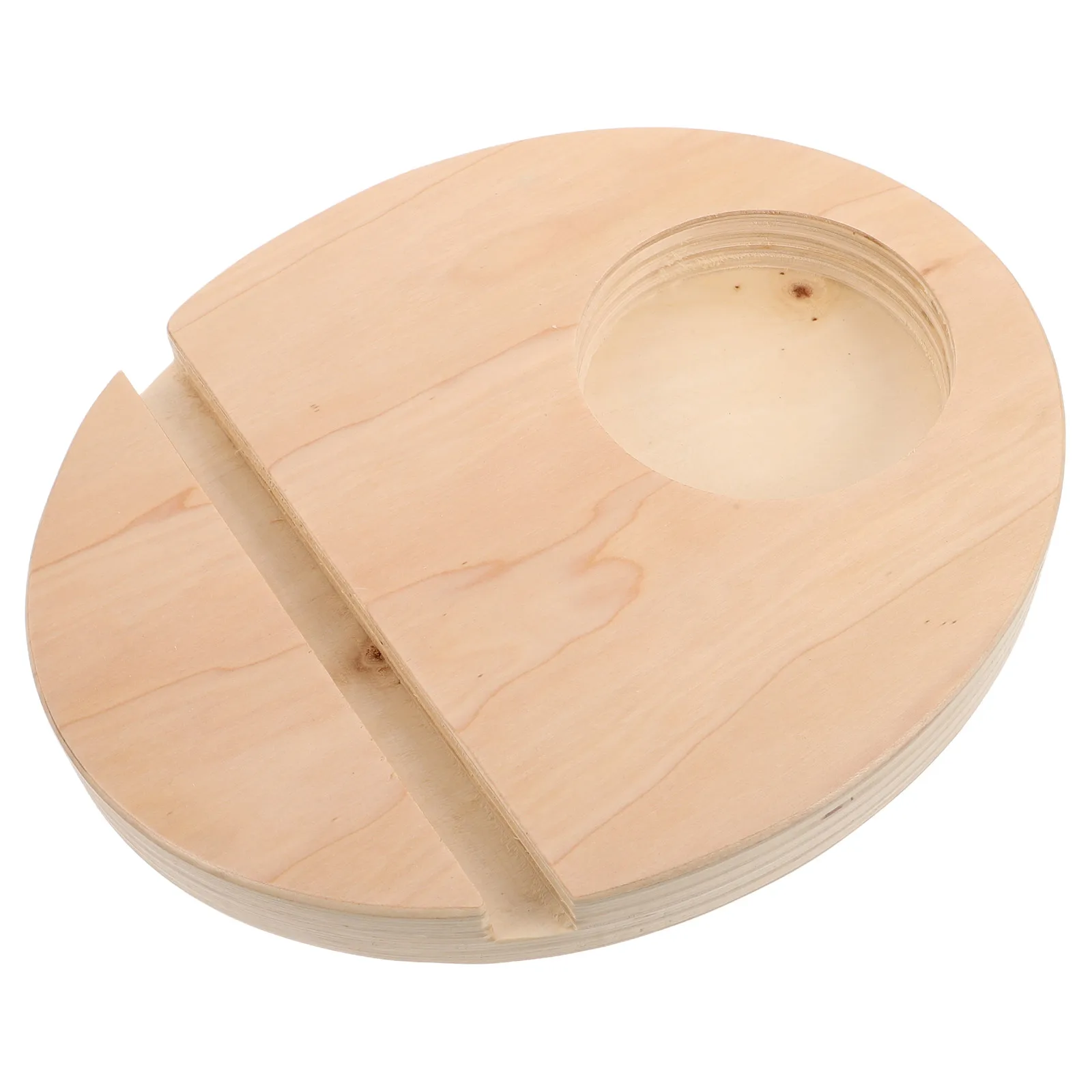 

Fitness Equipment Holder Base Balance Board Storage Solution Durable Construction Spacesaving Design Wooden Wobble Plate Support