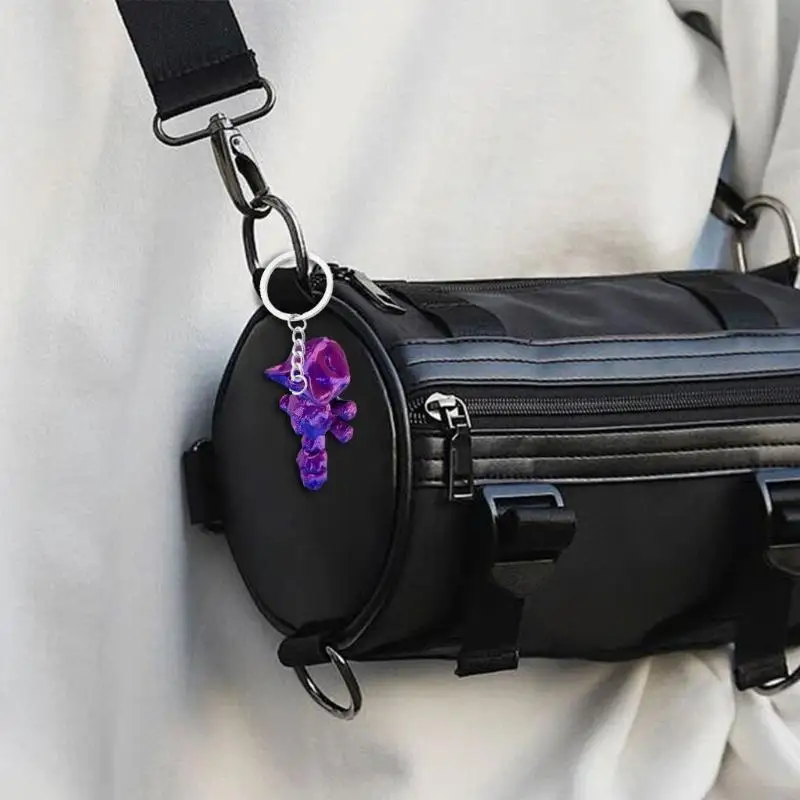 

Artistic Printed Keychain Innovative Printed Keychain Pendant With Movable Links For Versatility