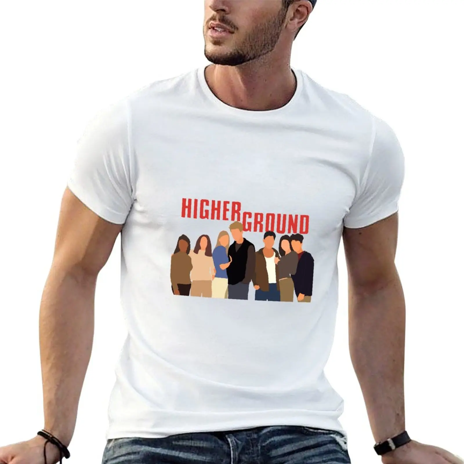 Higher ground T-Shirt Urban Style Casual Short Sleeve Top