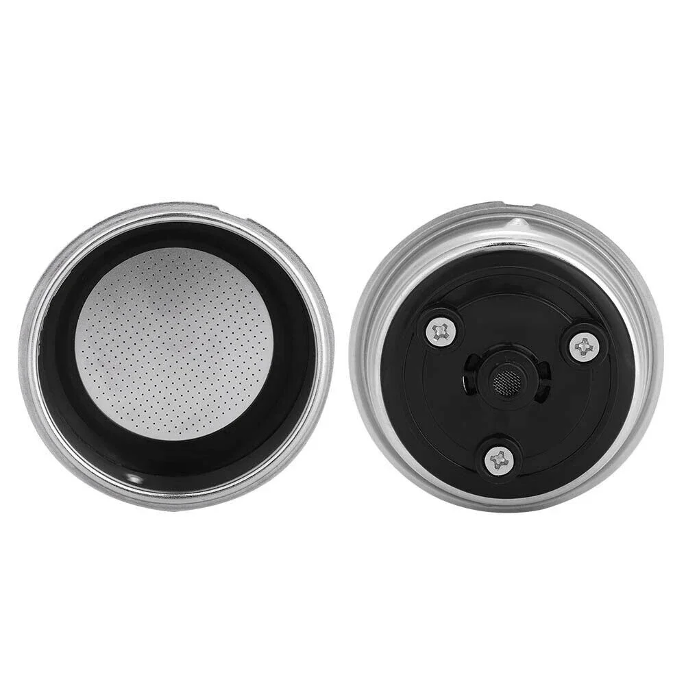 51mm 1/2Cup Removable Stainless Steel Coffee Filter Replacement Filters Basket For Coffee Machine Bottomless Filters Cup