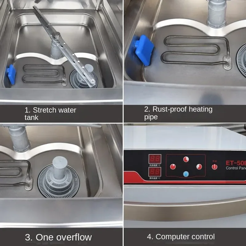 Portable 220v Commercial Dishwasher Automatic Small Cup Washing Coffee Shop Embedded Cleaning And Disinfecting Dishwashing Machi