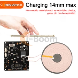 TX535 DC 9V-30V 15W Wireless Charging Module High Power Fast Charger 14mm Long Range Induction Charger DIY Wireless Charger