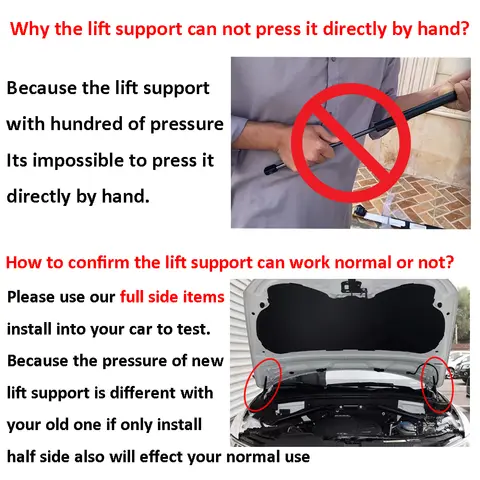 För Lexus GX470 Toyota 4Runner 2003 2004 2005 2006 2007 2008 2009 Frammotorhuv Motorhuvlyftstöd Gasdämpare 6 best sales Toyota 4Runner 2008 - №6