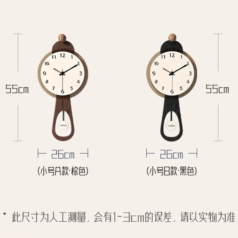 Nordic Wooden Wall Clocks Art Mural Vintage Electronic Decoration Wall Clocks Silent Italian Design Home Decor Reloj Pared LLWC view 6