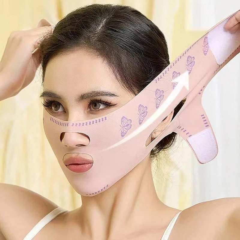 V Face Band Lifting Up Face Cheek Thin Mask Reduce Double Chin V-Line Shaping Bandage Anti Wrinkle Bandage Skin Care Products