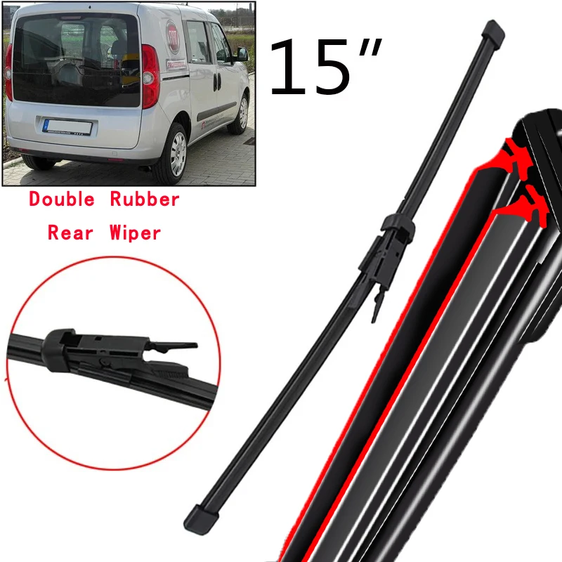 

Car Wiper 15" Rear Wiper Blade For Vauxhall Opel Combo D 2011 - 2017 Windshield Windscreen Tailgate Window Rain Brush