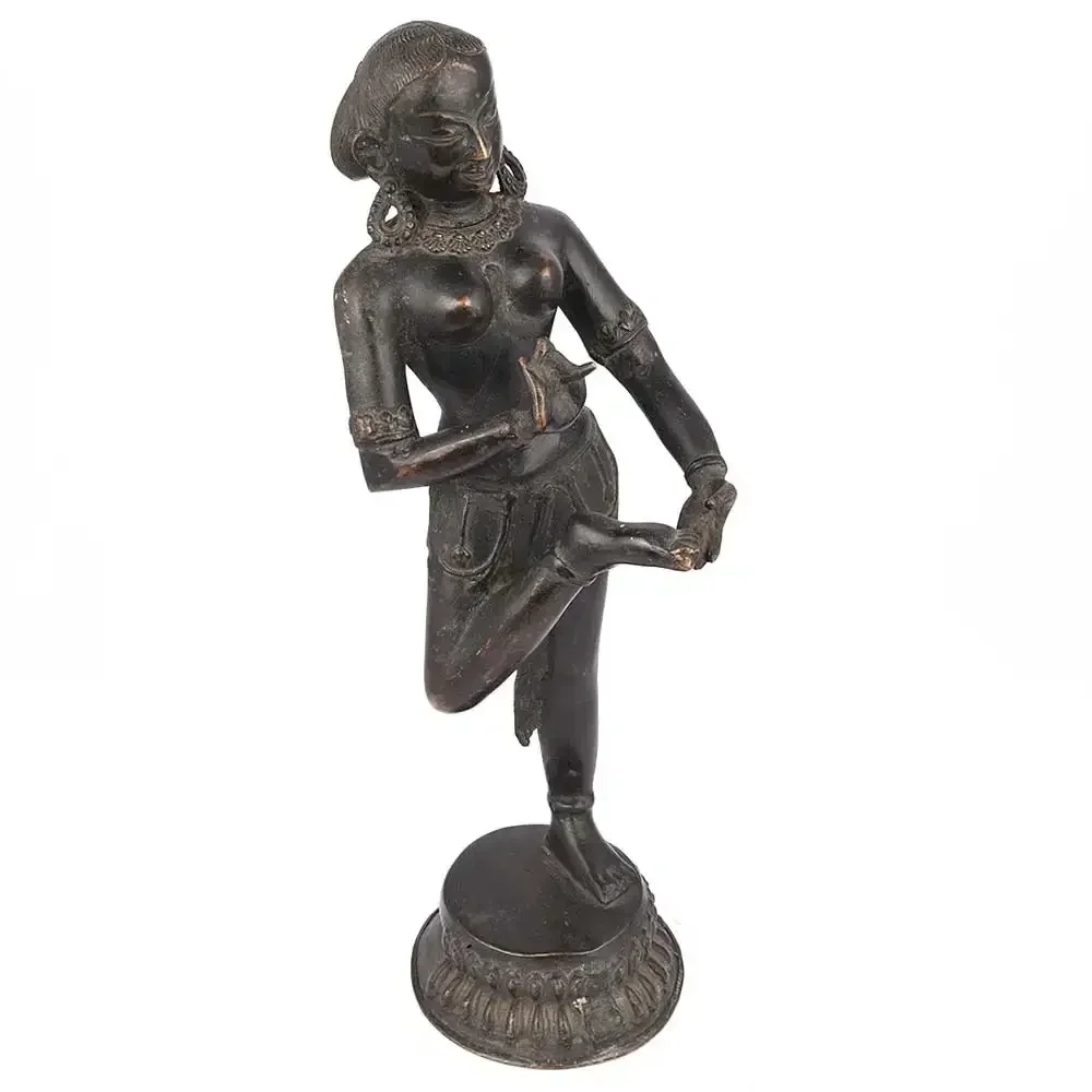 

Hot SalesHandmade Decorative Antique Gold Brass Dancing Lady Sculptures Figurine Statue Statement Pieces Decor Gift Items