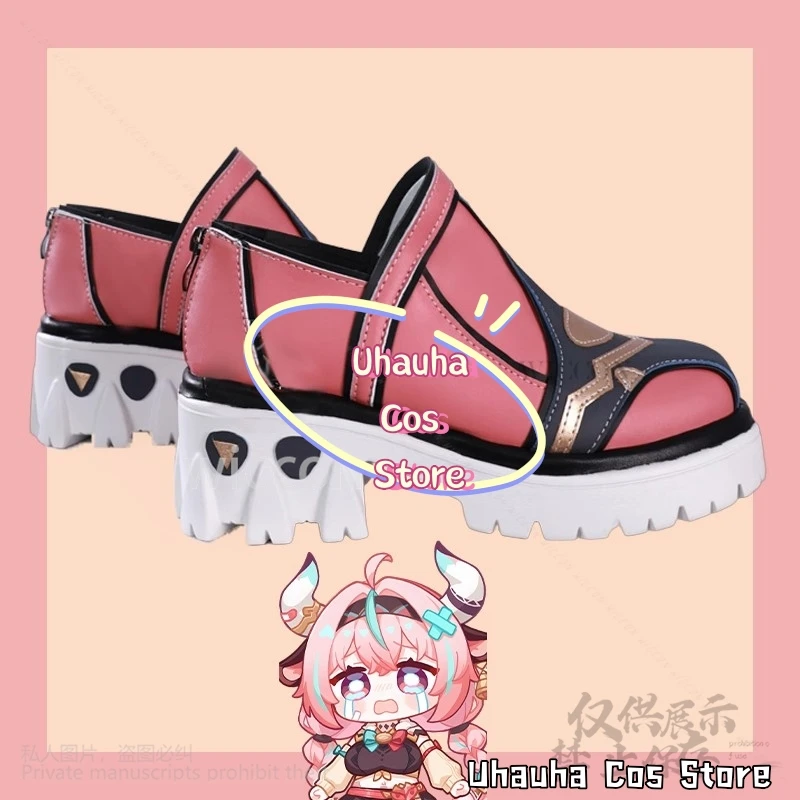 Varesa Anime Game Genshin Impact Cosplay Shoes Props Pink Sport Sweet Y2K Styles For Girls Woman Halloween Christmas Customized