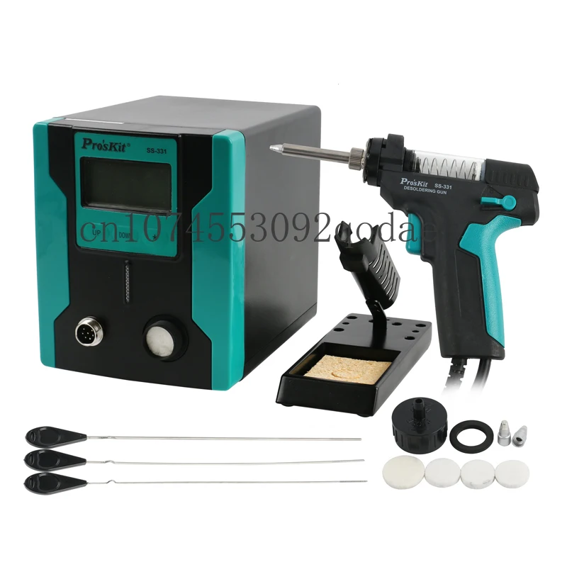 

Pro'skit SS-331B Upgrade Version ESD Digital Adjustable Desoldering Suction Gun Suction Pump Station For PCB Desolder Repair