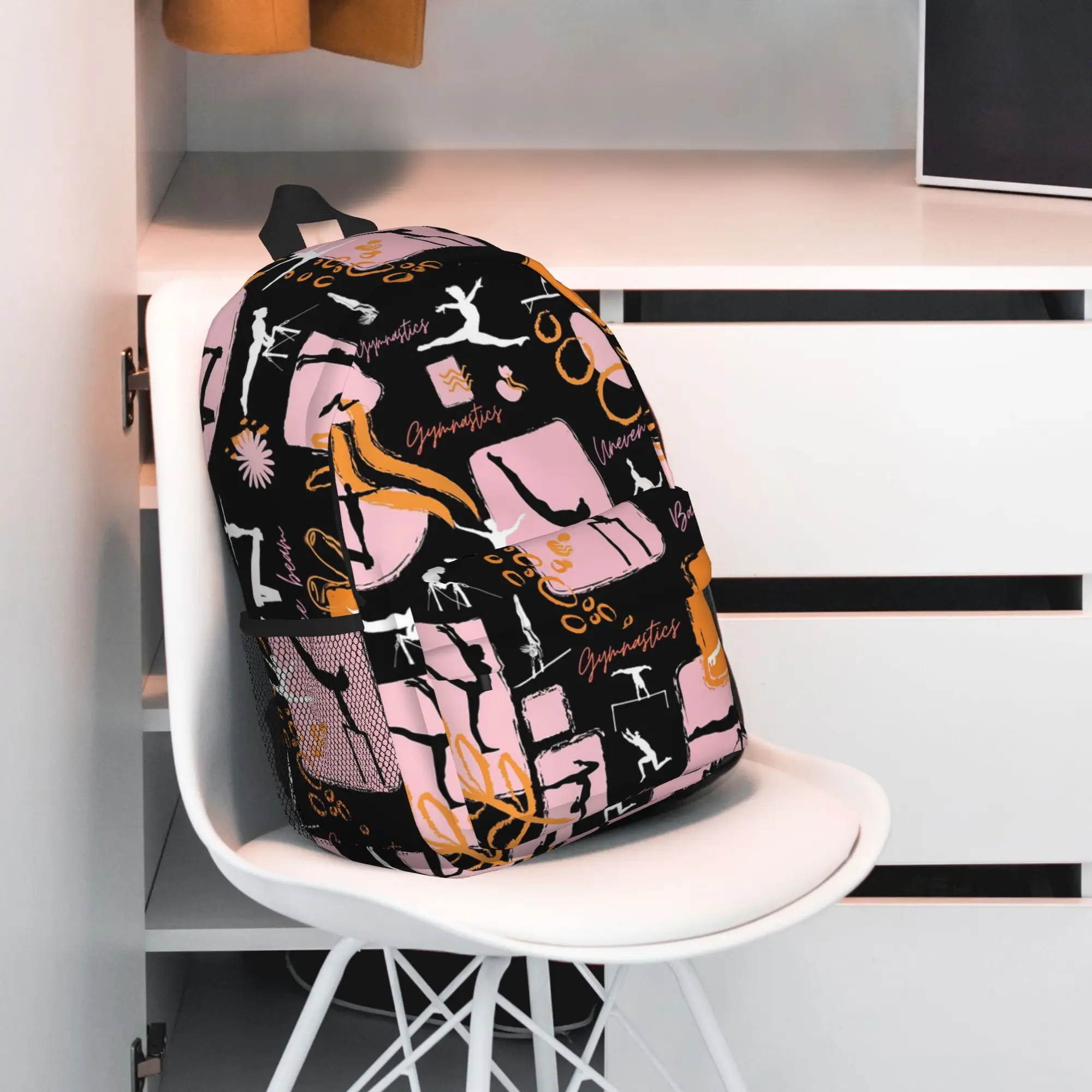 Artistic Gymnastics Print Backpack Hot Sale Daypack Large Capacity Boys Girls BookBag Shoulder Bags for Men Women School Bag