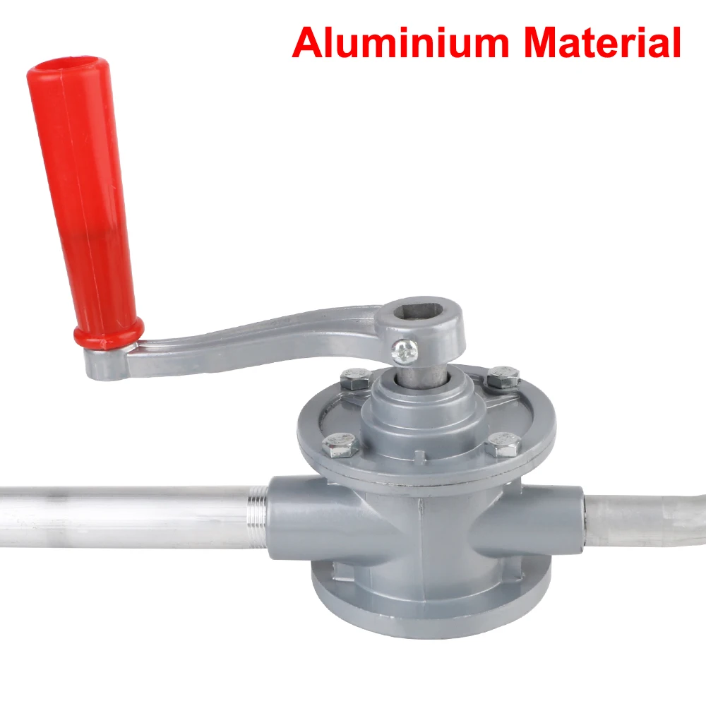 Manual Oil Pump Gear Oil Injector Vacuum Hand Pumps Aluminum With Oil Hose Car-styling Siphon Sucker Transfer Hand Crank Tools