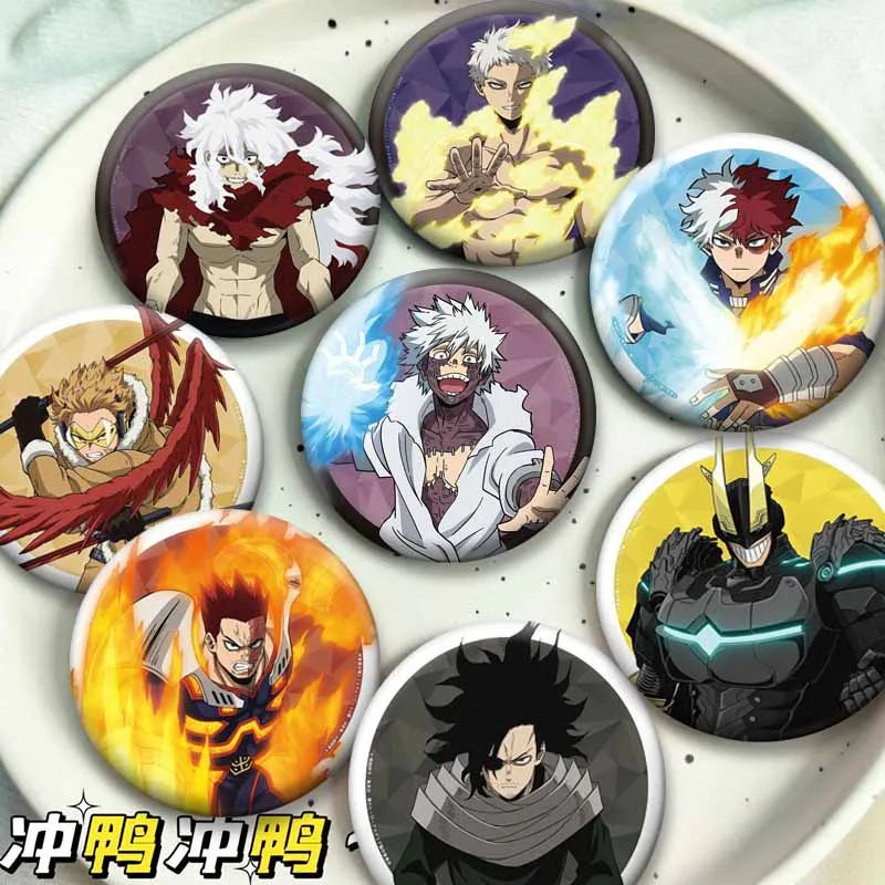 Izuku Katsuki All Might Ochako Tenya Shoto Shota Cartoon Brooch Anime Figure Meme Coin Badges Bag Hat Shirt Decor Jewelry Pins