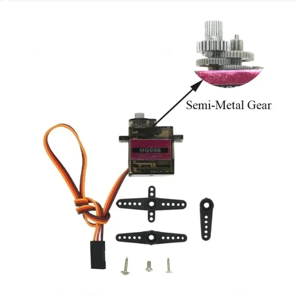 Servo SG90 MG90S DC4.8-6V 9g Servo 450 Helicopter Trolley Servo 90-180 degree 360 degree SG92R 2.5kg DC4.8V 90-180 degree