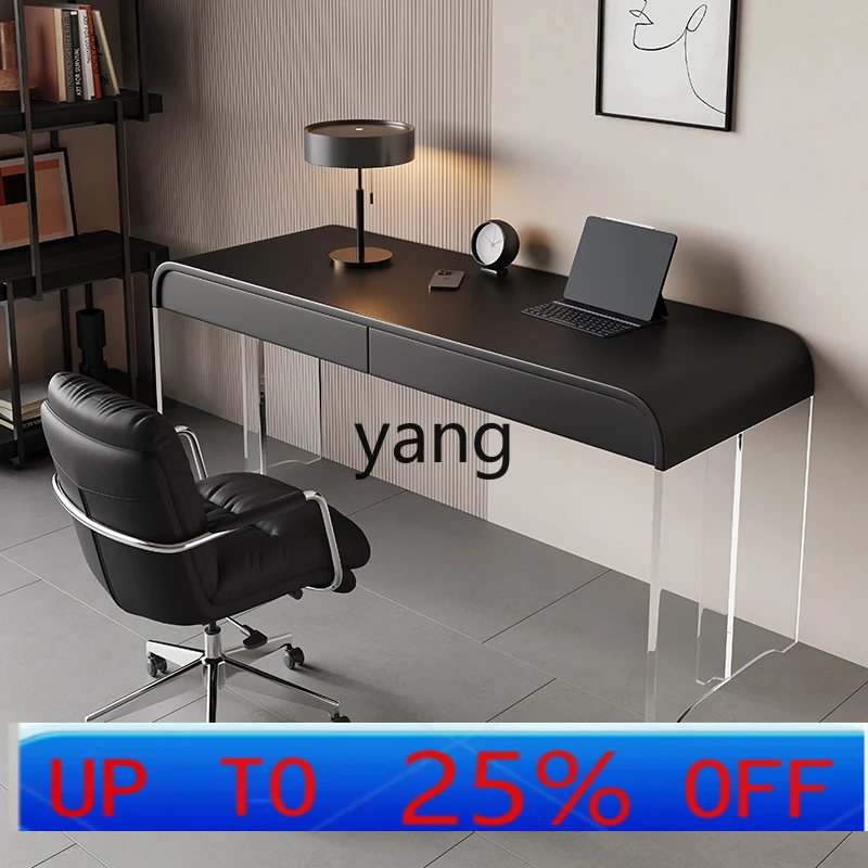 

LH acrylic floating desk small apartment household bedroom study writing desk