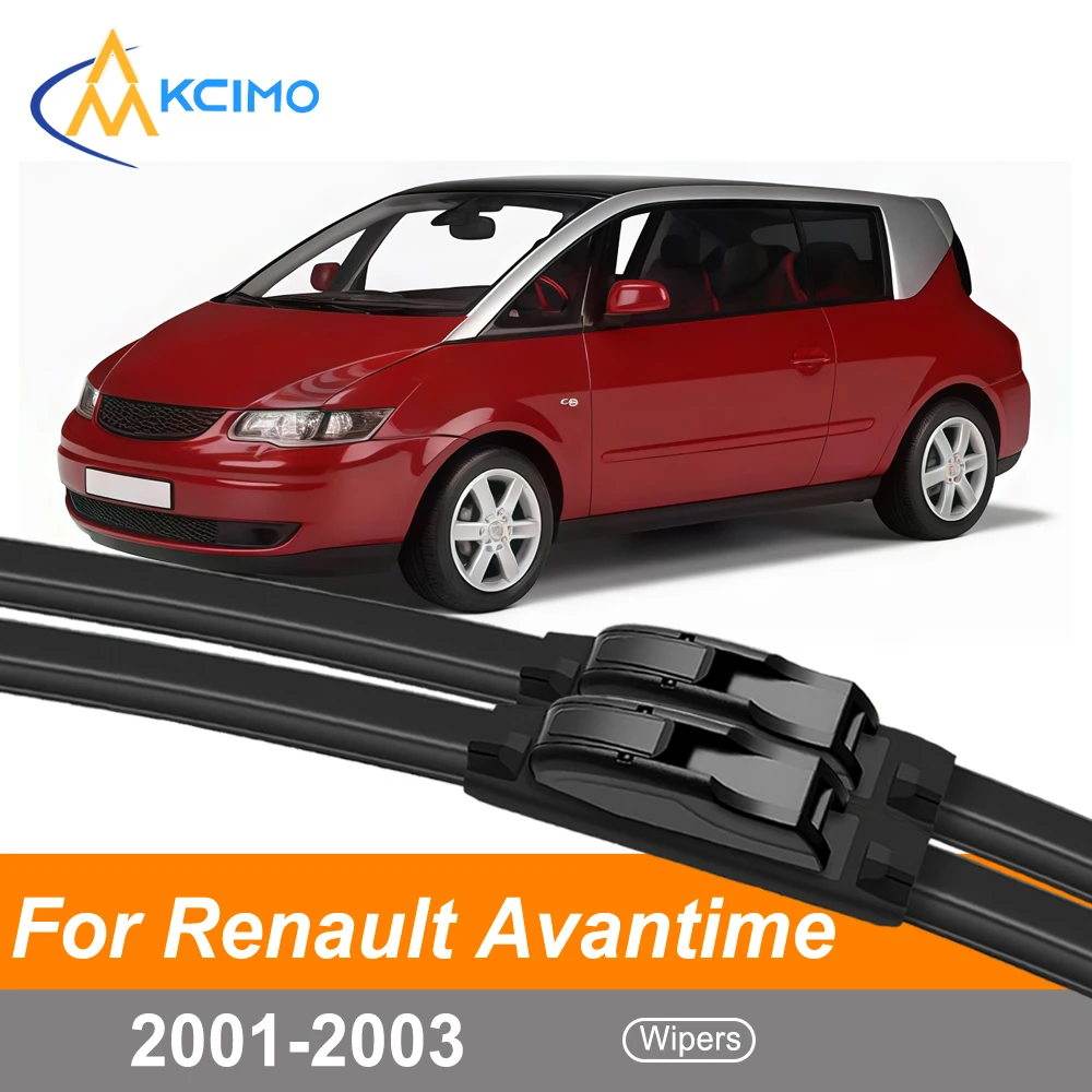 

2PCS/Set Front Wiper Blades For Renault Avantime D66 2001-2003 Flat Windshield Wipers Direct Fit Easy Clip Installation