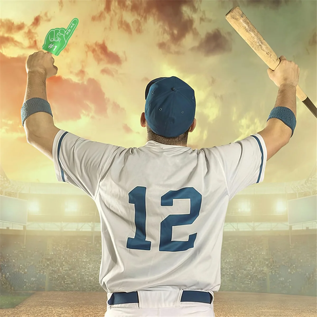 إصبع رياضي صغير من الرغوة ، عصي أحداث رياضية لكرة السلة وكرة القدم ، ألعاب الرقص ، لوازم الحفلات #4