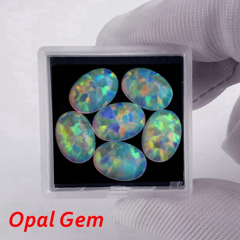 

Pretty Opal Oval Flat Smooth Surface Cut 10×14mm VVS Loose Gemstones for Jewelry Making and Collecting DIY Gemstone Beads