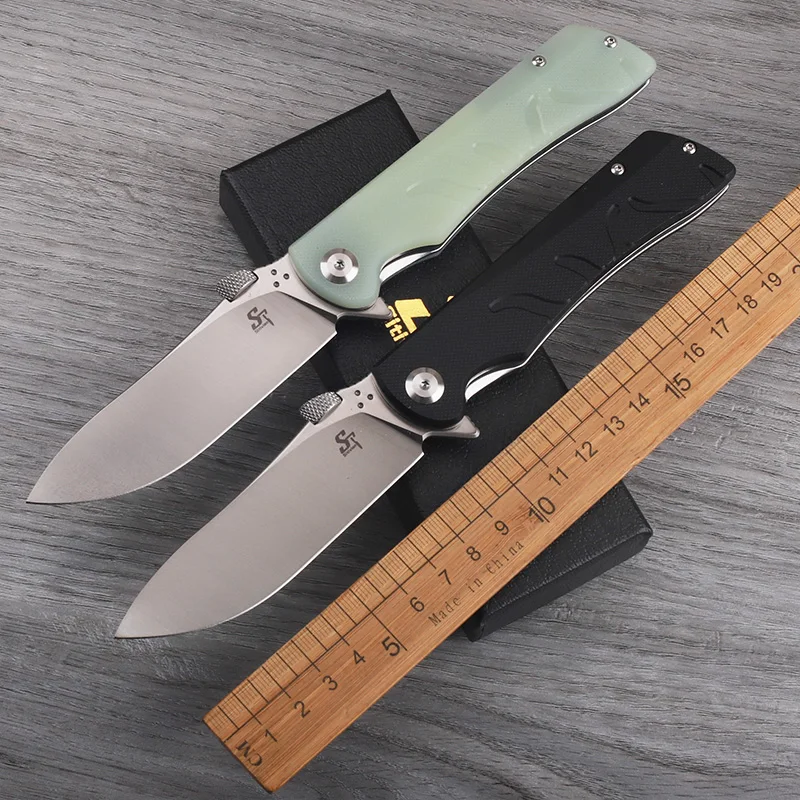 

ST134 D2 Steel G10 Handle Folding Knife Outdoor Camping Anti height Hardness Sharp Portable Tool