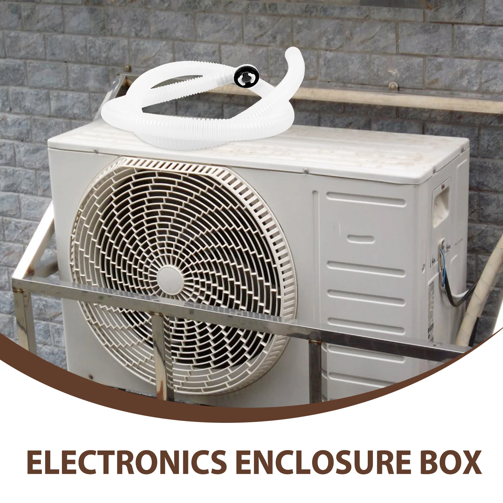 럭스샤이니 3.5인치 에어컨 배수 호스 키트 1M 유니버설 누수 방지 교체용 커넥터 및 클램프 포함 창문형 에어컨용