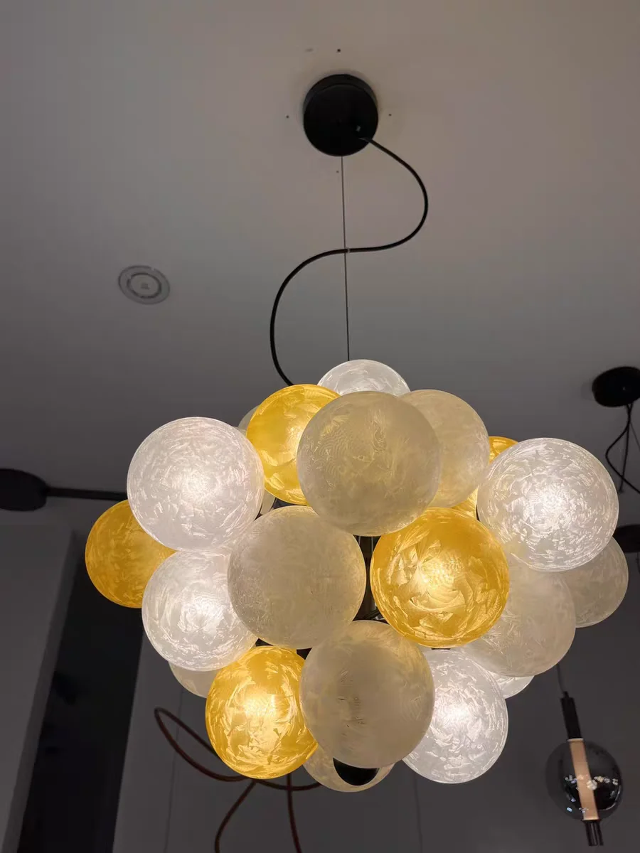 

Postmodern living room chandelier, minimalist bedroom, study, dining room, restaurant, private room, glass lighting fixtures