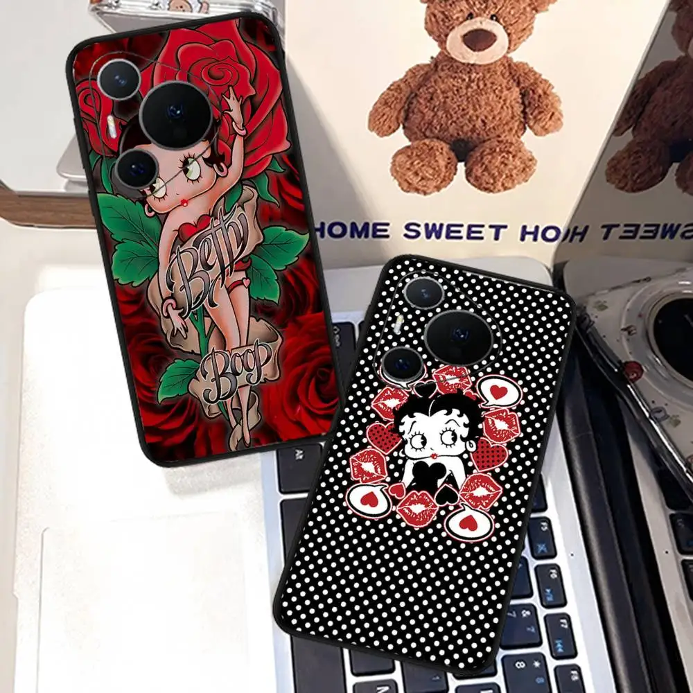 Funda de teléfono de dibujos animados b-betty b-boop para Huawei P 8 9 10 20 30 40 50 Pro Lite Psmart Honor 10 Lite 70 Mate 20lite