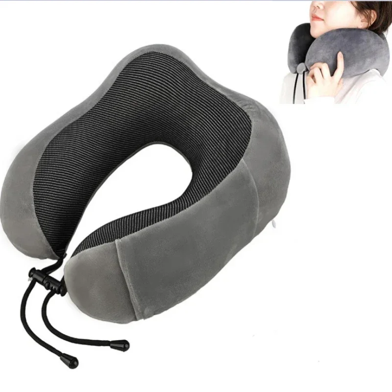 

U Shaped Memory Foam Neck Pillows Soft Travel Pillow Massage Neck Pillow Sleeping Airplane Pillow Cervical Healthcare Bedding