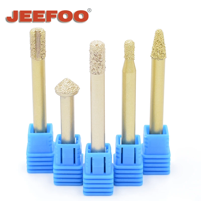 6mm 8mm Cone Ball Head Composite Brazing Knife Stone Carving Milling Cutter Marble Carving Tool Cnc Granite End Mill