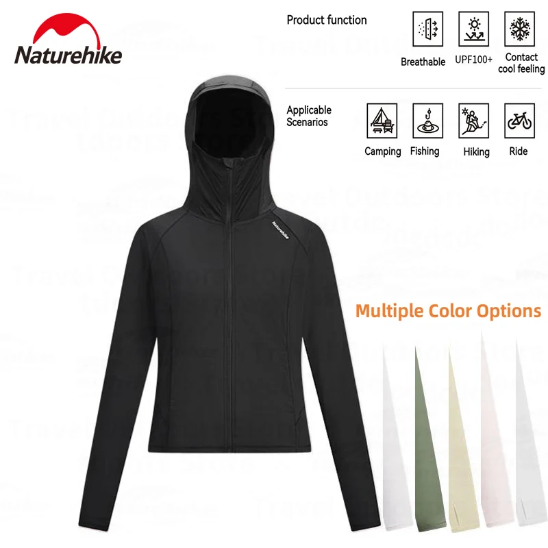 Naturehike Outdoor Women's Sun Protection Clothing Cycling Coat Summer Drive Jacket UPF100+ Ultralight Sportswear Fishing Hiking