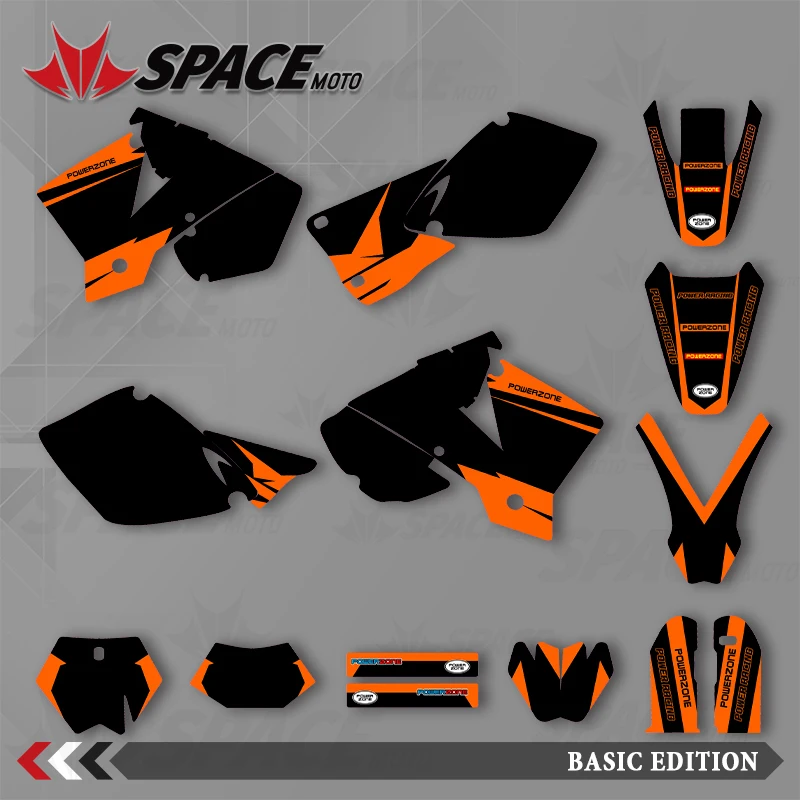 

SPACE MOTO для KTM 2003 EXC SXF графический фон наклейки наклейки для мотоцикла