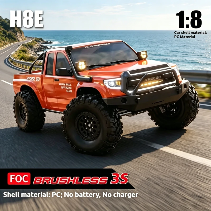 

Mjx H8E 1/8 scale brushless remote control electric four-wheel drive climbing off-road vehicle model H8E DC RC adult toy