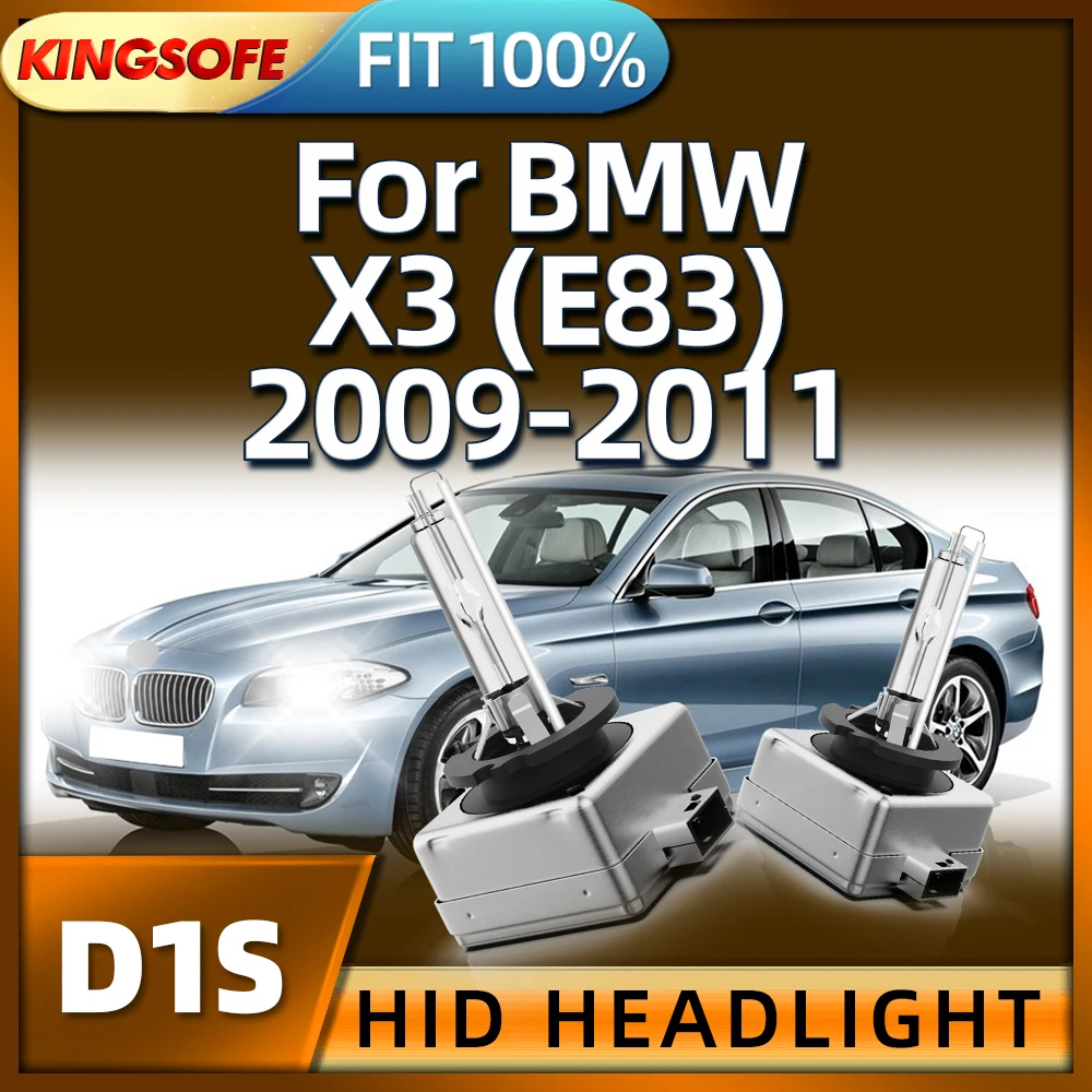 

Roadsun 2Pcs D1S HID Bulbs Xenon Headlight 6000K White 35W Headlamp Light For BMW X3 E83 2009 2010 2011