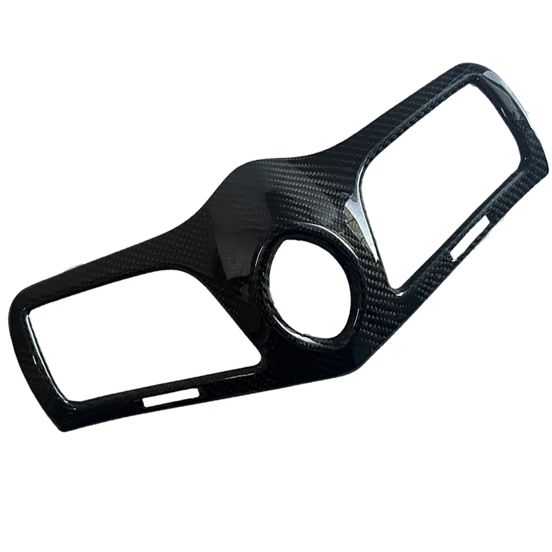 

Dry Carbon Fiber Console Clock Vent Panel Cover Trim For Maserati GranTurismo GranCabrio 2008-2017