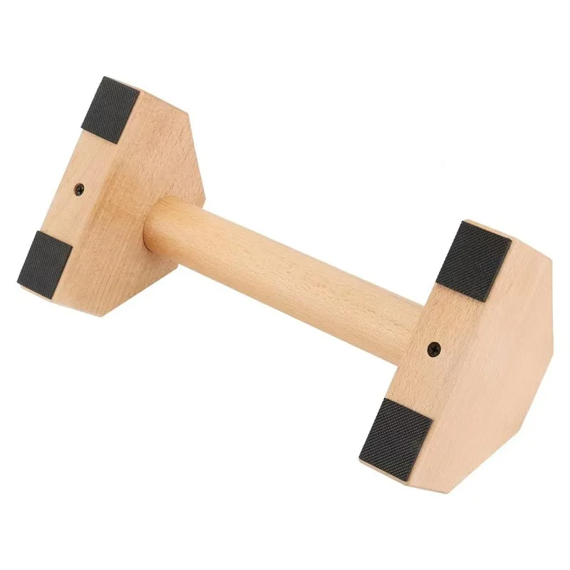 Wooden Push-Up Bars Russian Twist Stand Parallel Bar Handstand Support Workout Aid Solid Wood Fitness Equipment