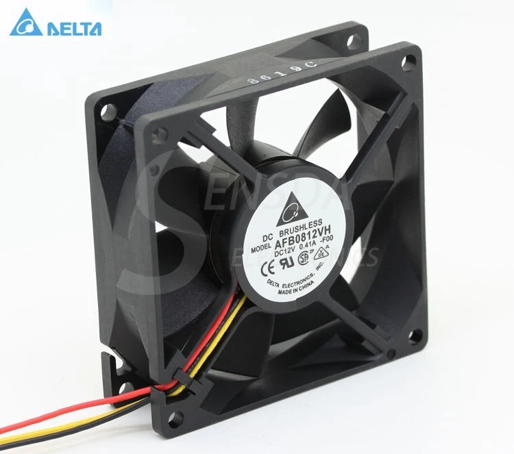 

for delta AFB0812VHB -F00 8cm 80mm 8025 0.41A DC 12V axial cooler Server Inverter Cooling fans