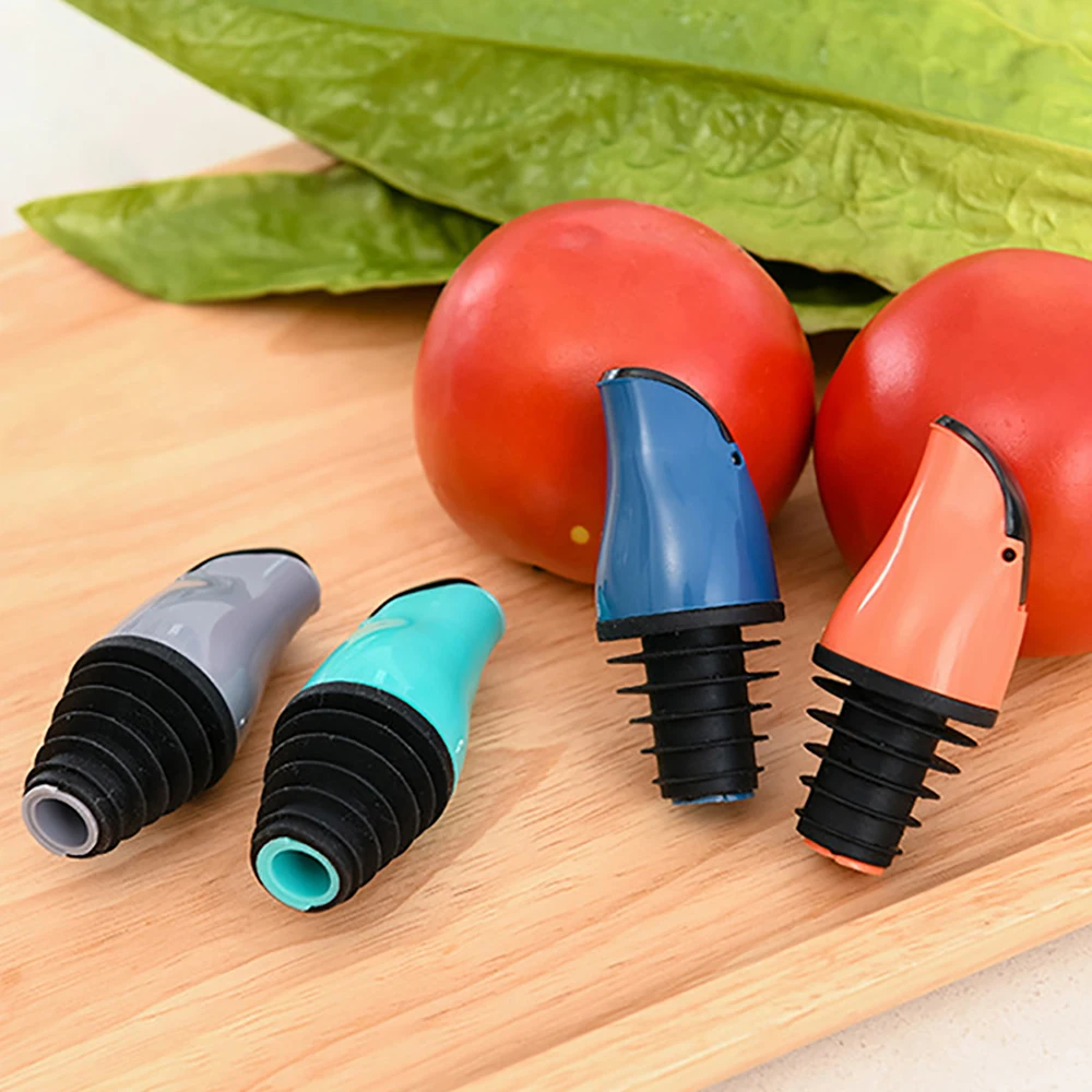 1pc Oil Wine Bottle Pourer Cap Spout Stopper Leak-Proof Mouth Dispenser Bartender Kitchen Accessory Vacuum Fresh-keeping Toolfor