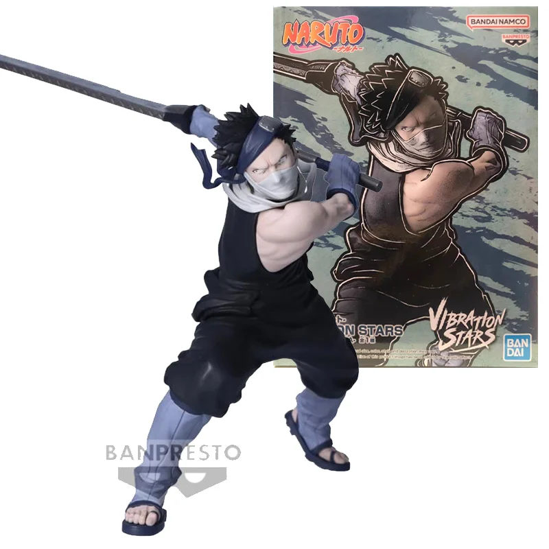 Bandai Original VIBRATION STARS NARUTO Momochi Zabuza Anime Action Figure Toys For Boys Girls Kids Children Birthday Gifts Model