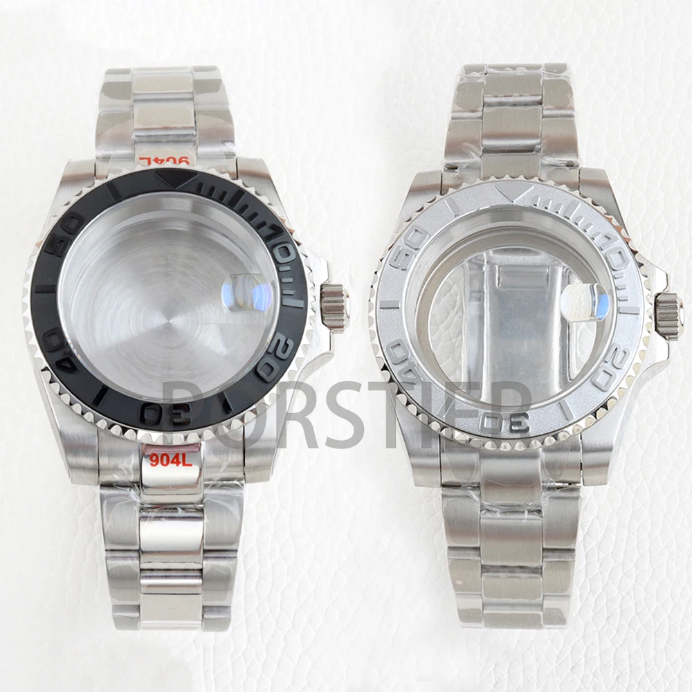 

Diver 40mm Watch Case Bracelet Sapphire for Seiko Nh34/Nh35/Nh36/Nh38 Movment Watch Fit Yacht-master Cases 316L Stainless Steel