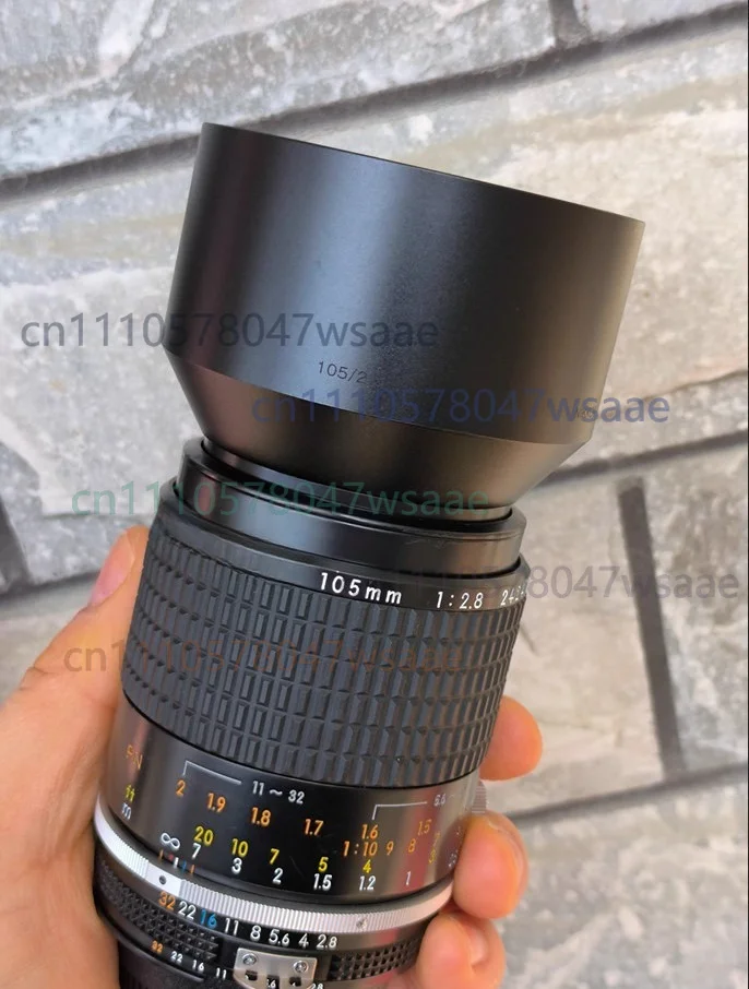 1pcs 52mm Metal Lens Hood with Cap for Nikon AIS 105/2.8 AUTO AI 105/2.5 135/3.5 Lens