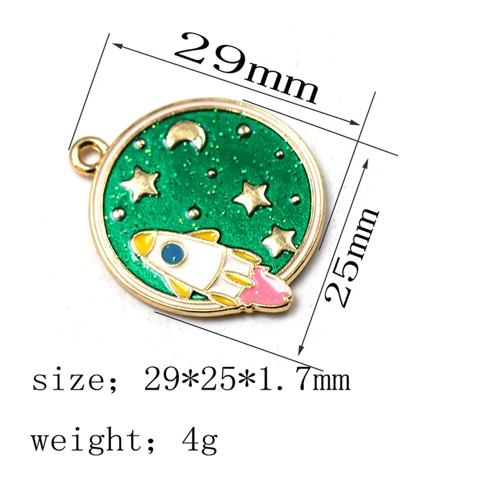 

10Pcs Alloy Rocket Pendant Charm Chic Stylish DIY Necklace Bracelet Earrings Jewelry Making Accessories Fashion Charms