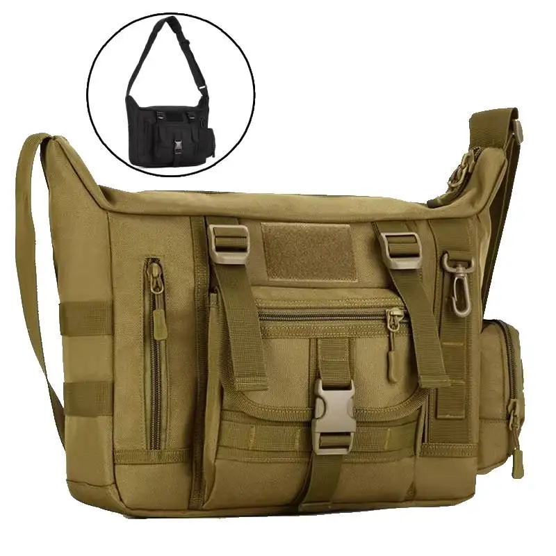 

Tactical Messenger Crossbody Bag Laptop Single Shoulder Bags Outdoor Hiking Camping Pack Men's Sports Tote Molle Sling Backpack