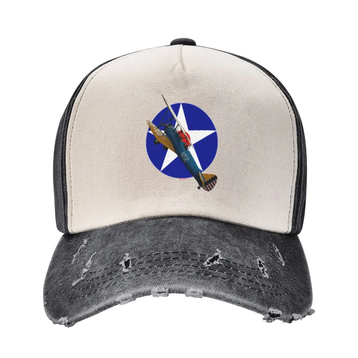 Roundel Series - Stearman VH-SNM 20050828 Baseball Cap dad hat black Baseball Men Women's