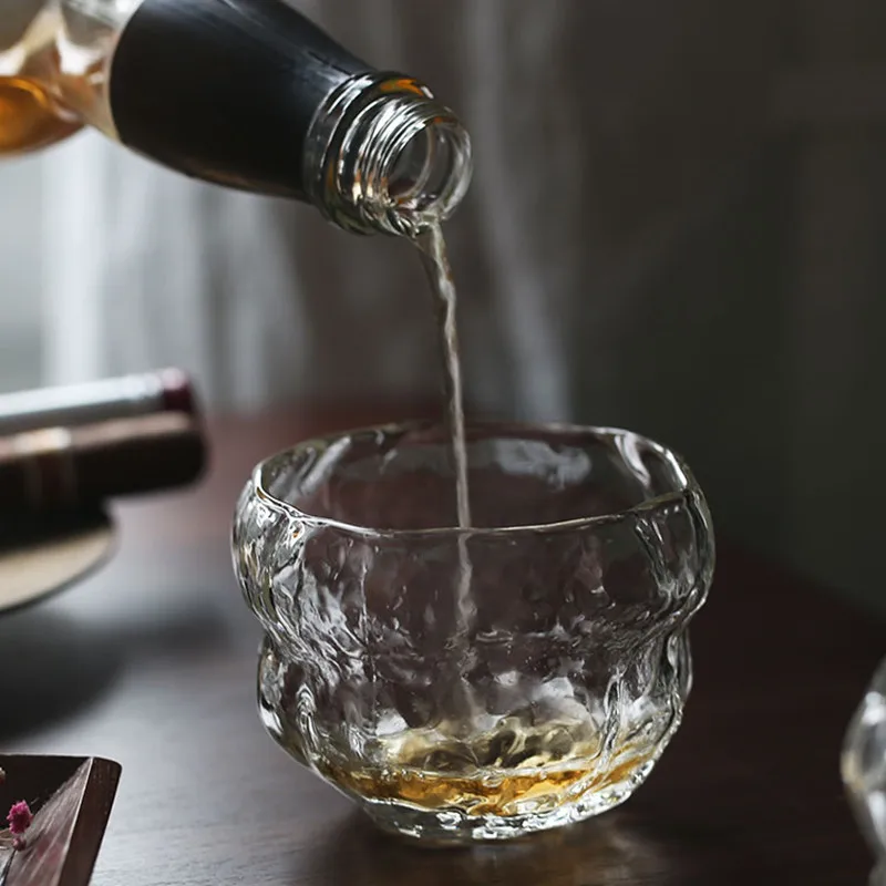 Cosmic Explosion Crystal Whisky Glass Japanese Glassware Wine Gift Tasting Cup Irregular Vintage Tumbler Whiskey Chivas Snifter
