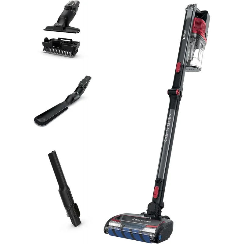 

Shark IZ662H Cordless Vertex Pro Lightweight Cordless Stick Vacuum with DuoClean PowerFins, Red