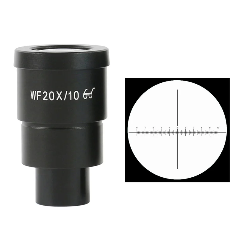 Scale Ruling Cross Curve 1PCS WF10X/20 WF10X/22 WF15X/15 WF20X/10 Eyepiece Lens For Stereo Microscope Wide Field High Eye Point