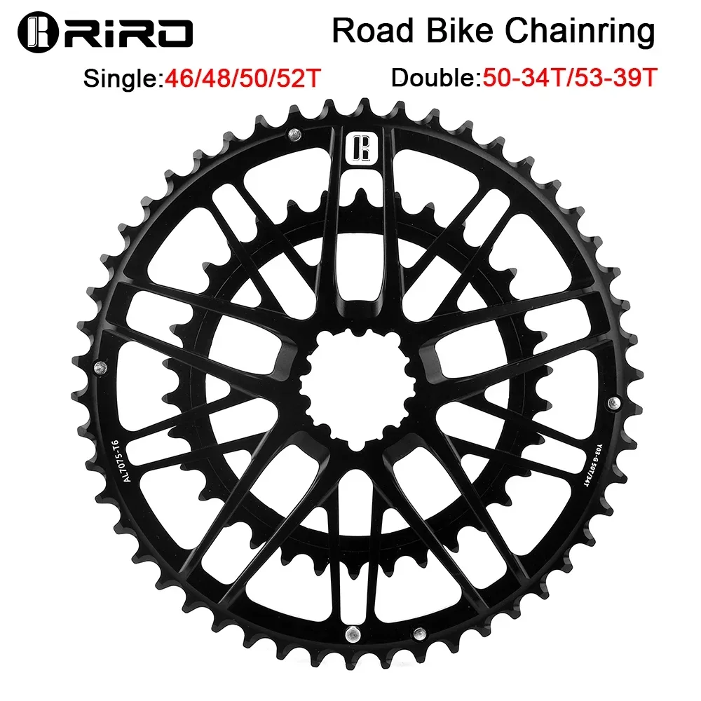 

RIRO Road Bike Chainring CNC Direct Mount Narrow Wide Chainwheel Ultra-light AL7075-T6 Aluminum Alloy Bicycle Disc MTB Parts