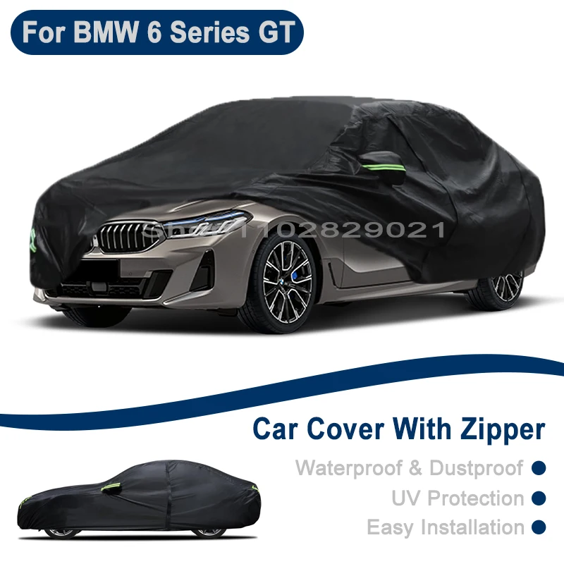 

Всепогодный чехол для автомобиля BMW 6 серии GT - с боковой молнией, водонепроницаемый, пылезащитный, солнцезащитный
