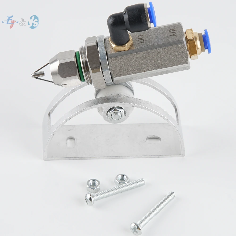 Dry Fog Nozzle Super Fine Mist Ultrasonic  Air Atomizer Spray Nozzle, SS304 for Dust Control Systems  30° 60° 80°