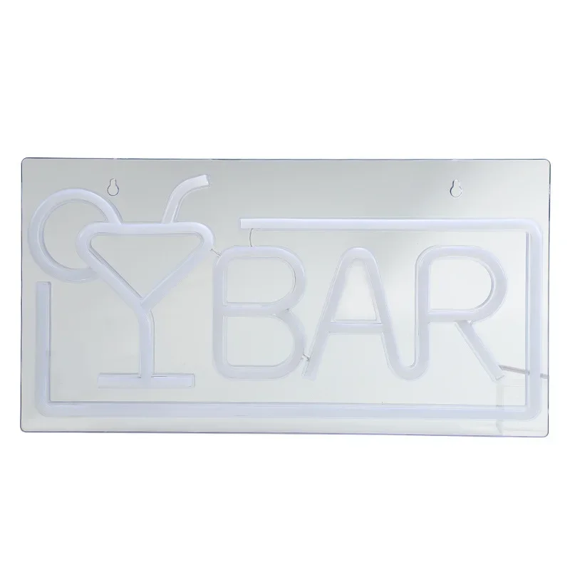 Custom LED Bar Neon Signs Lamp Wall Mounted Acrylic Neon Light USB Powered LED Neon Sign Advertisement Signboard NE002