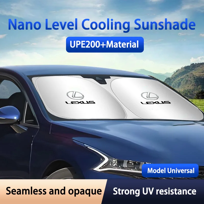 Pare-soleil épais et résistant aux UV pour voiture, protection solaire avant en verre pour Lexus ES RX NX LS UX LM LX GX LC RZ IS CT GS RC HS