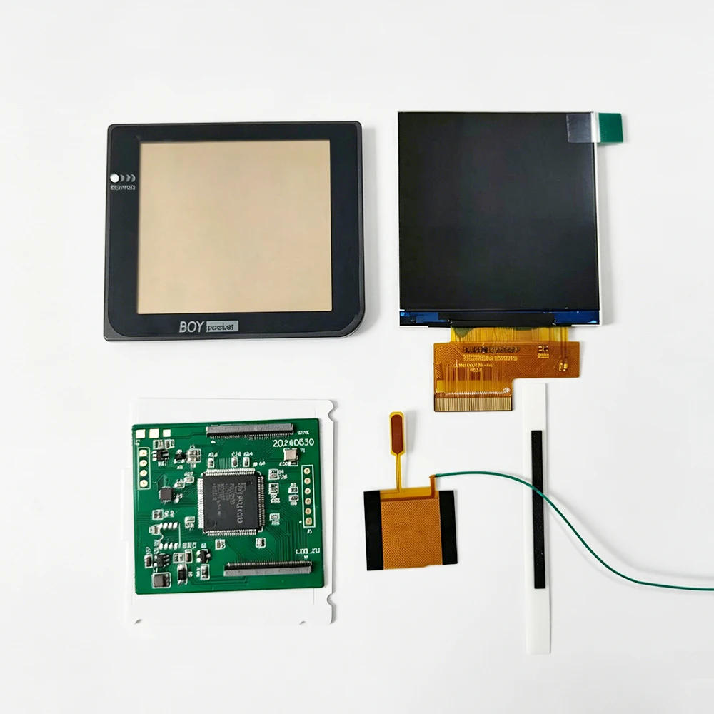Nieuw GBP LCD-scherm. Eenvoudig te installeren 2,6 inch origineel formaat IPS LCD-scherm met hoge helderheid, geschikt voor Nintendo Gameboy Pocket - afbeelding 2